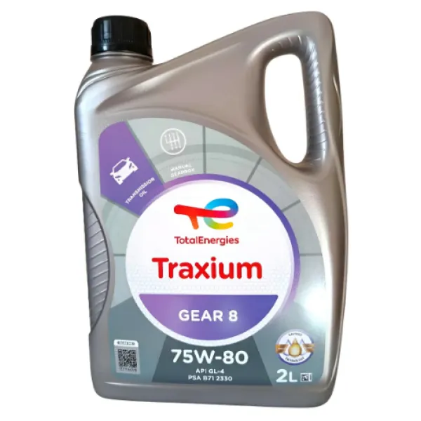 ACEITE TOTAL TRAXIUM GEAR 8 75W 80 2 LITROS - TotalEnergies